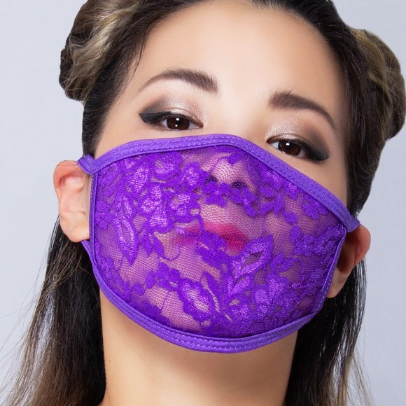 Grape Lace Dust Mask - Picture 2 of 3